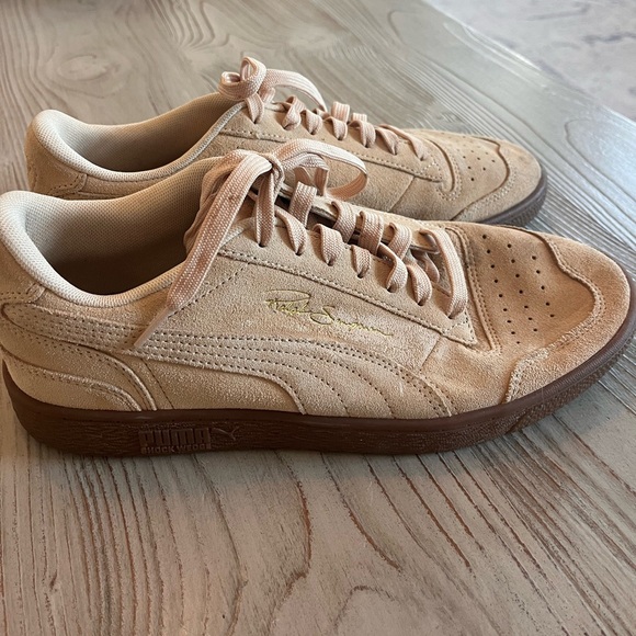 Puma shockwave sneakers x ralph Sampson Tan Suede Sneakers rare men’s size 10 - Picture 1 of 15
